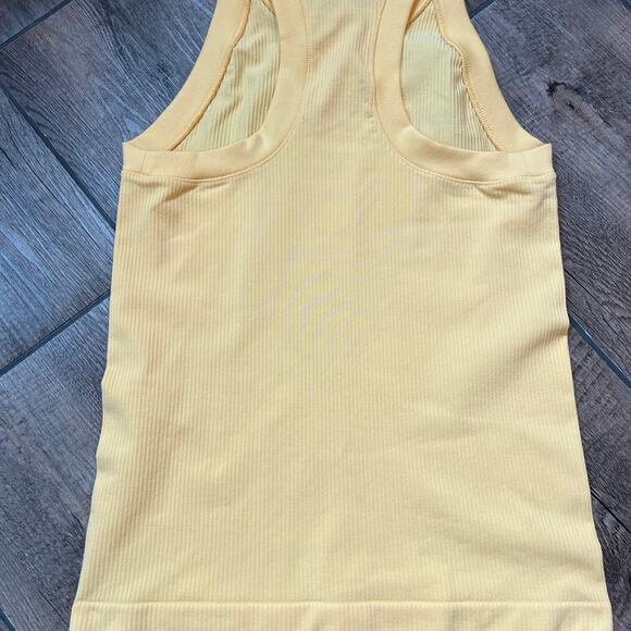 Athleta Renew Seamless Racerback Yellow Tank Women’s Size Small - Picture 3 of 5